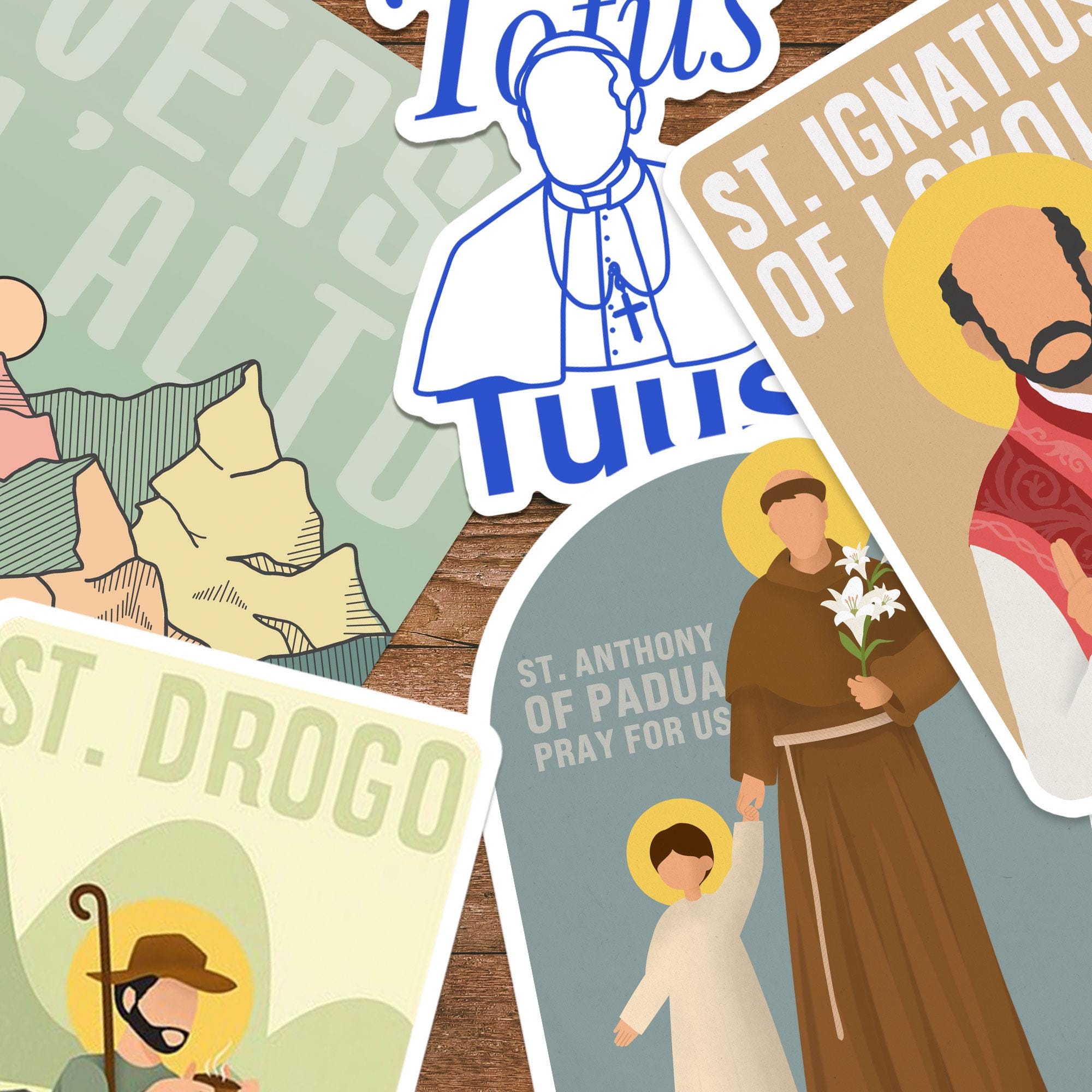 Custom Catholic Sticker Bundle - Etsy