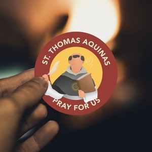 St. Thomas Aquinas Sticker | Catholic Sticker