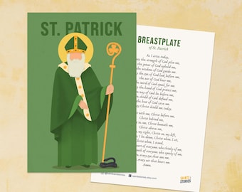 Saint Patrick Breastplate Prayer Card Blessed by His Holiness Pope ...