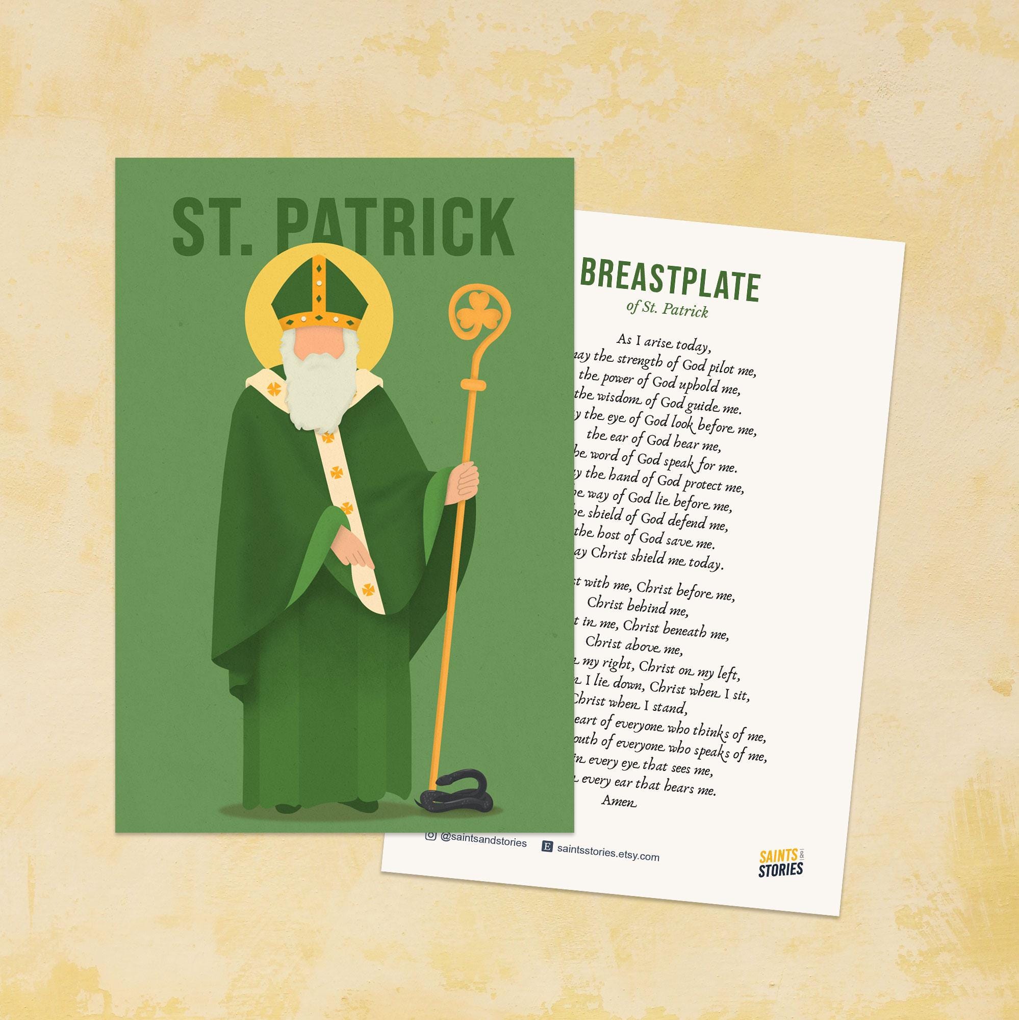 Breastplate Prayer of St. Patrick Holy Card 4x6 - Etsy