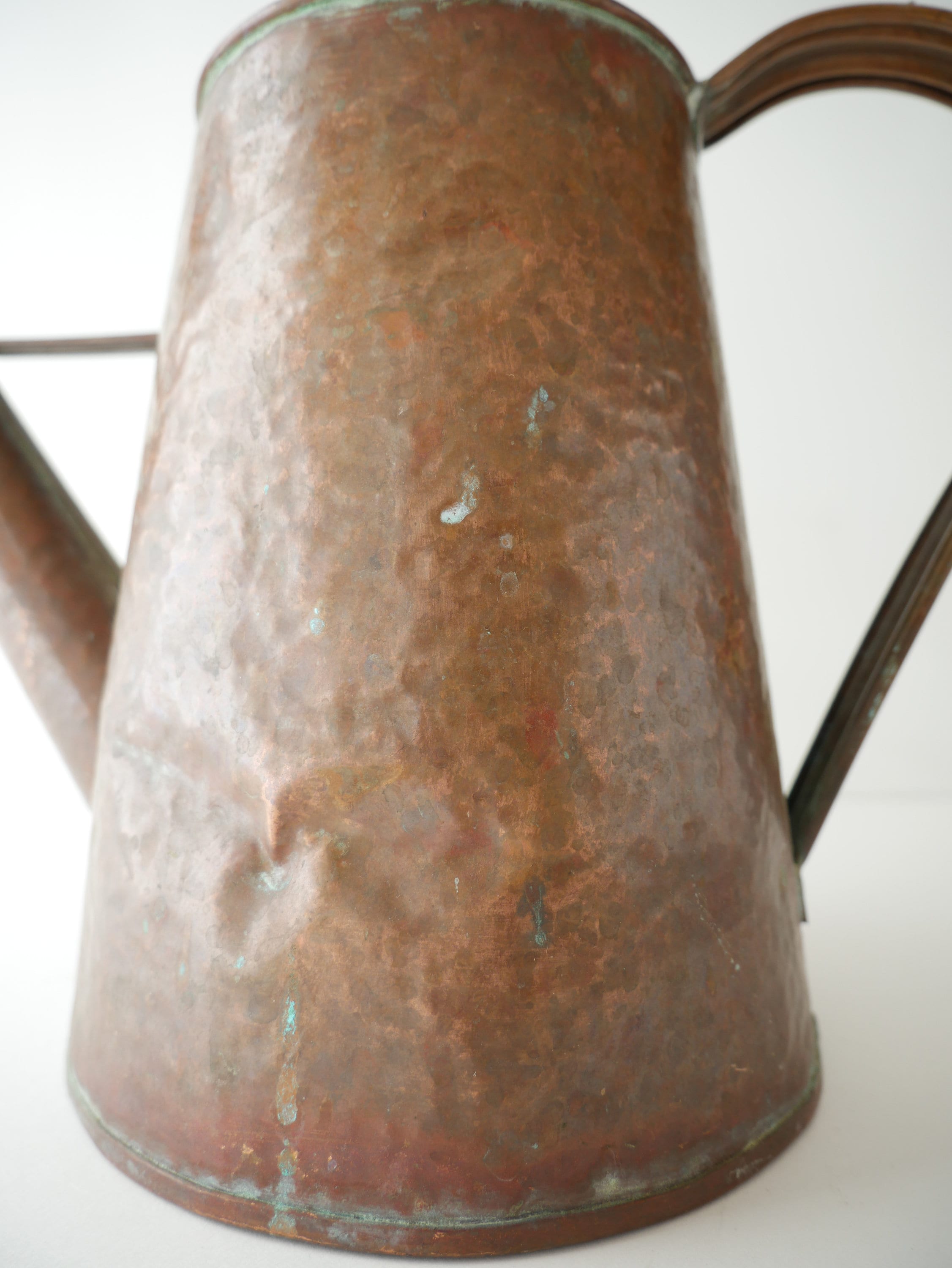 French Copper Watering Can With Original Rose Rustic Hand Etsy