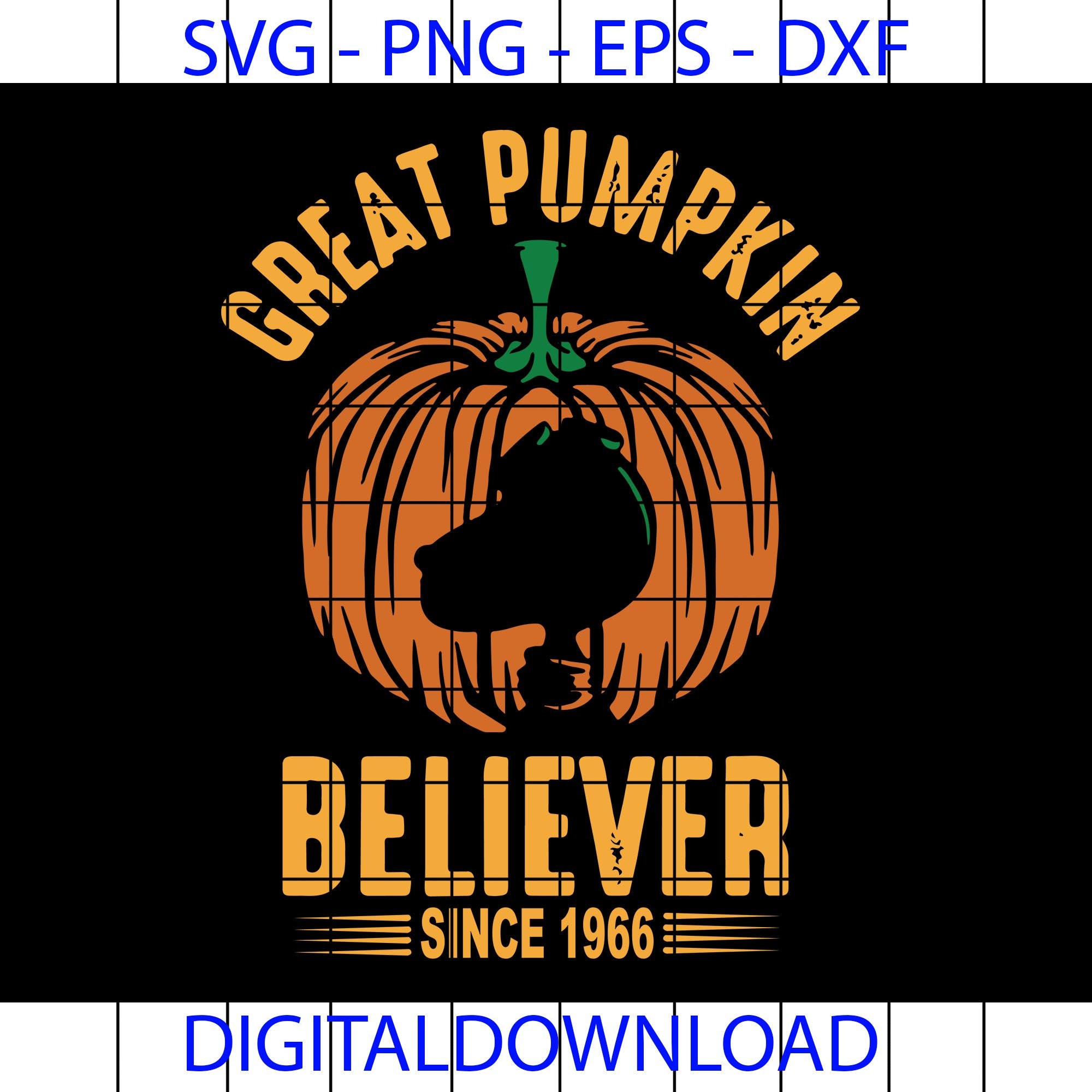 Peanuts Great Pumpkin believer since 1966 Halloween svg eps | Etsy
