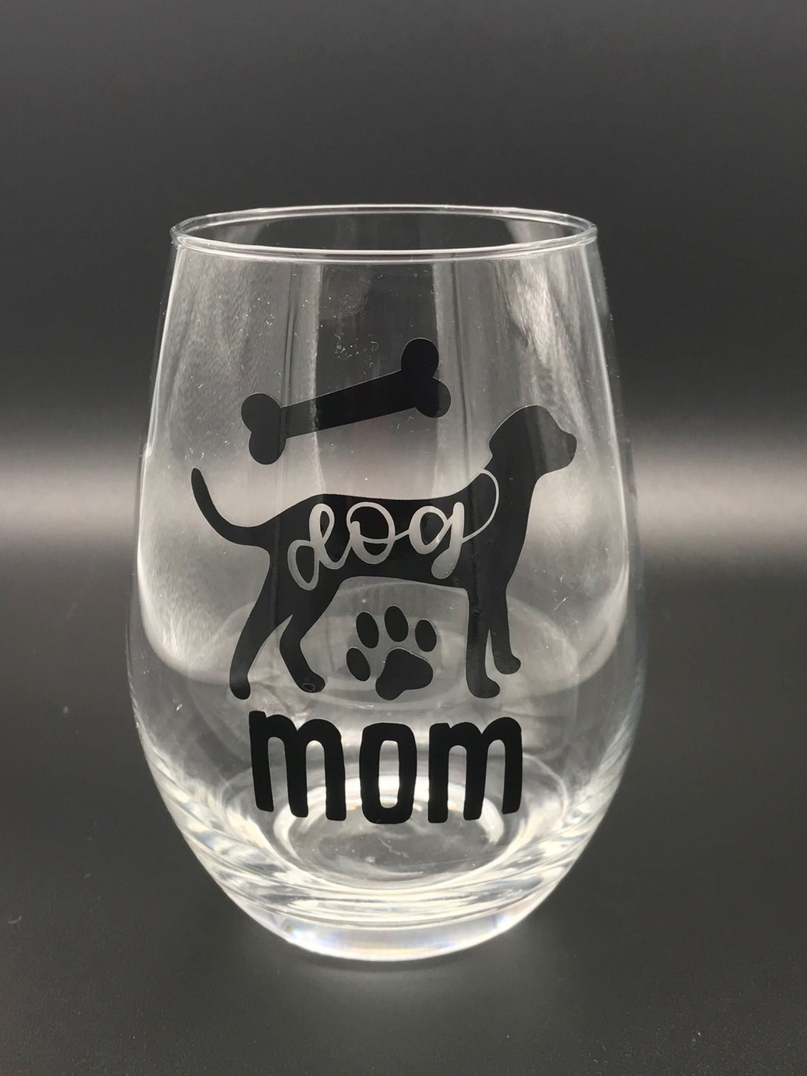 Dog Mom Glass Customized Pet Wine Glasses Custom Wine Etsy Hong Kong