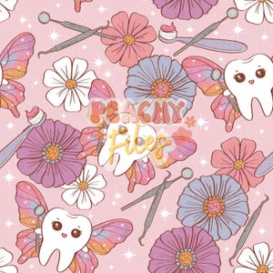 Dental Toothfairy Seamless File | pink