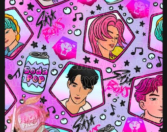 K-pop Demon Band Seamless File | Purple