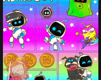 Astro B. Video Game Seamless File | multicolor cube