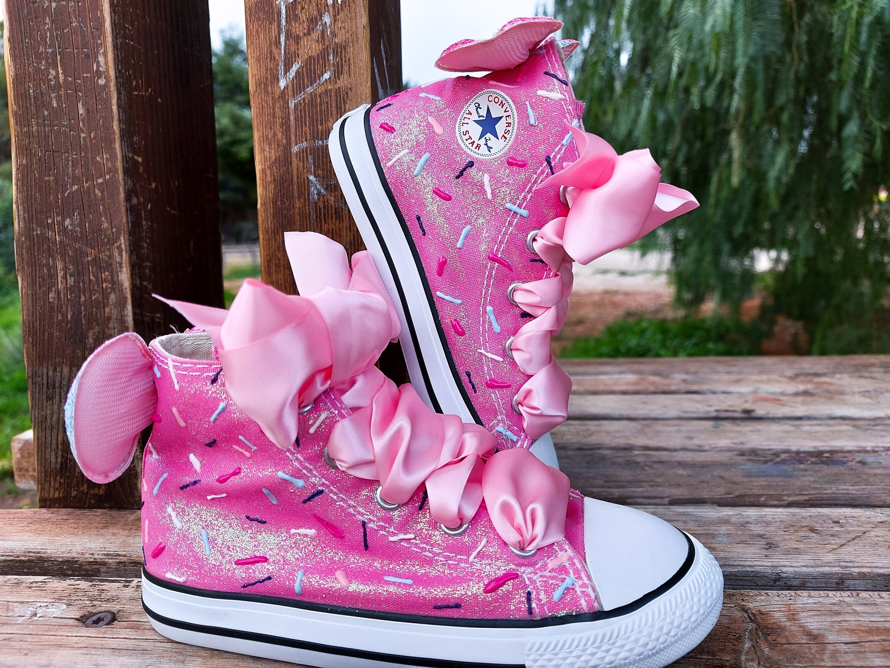 Converse shoes with bows sale