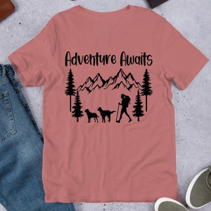 Adventure Awaits - Custom Adventure Shirt - Explore - Custom Dog Silhouette
