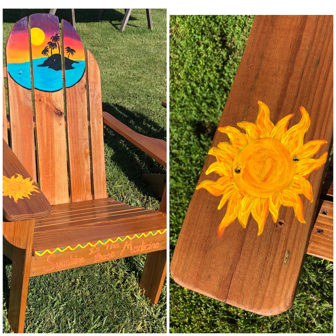 Hand Painted Adirondack Chair Etsy