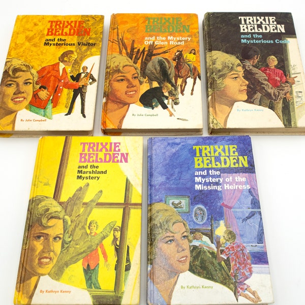 Vintage Trixie Belden Mystery Books for Young Readers