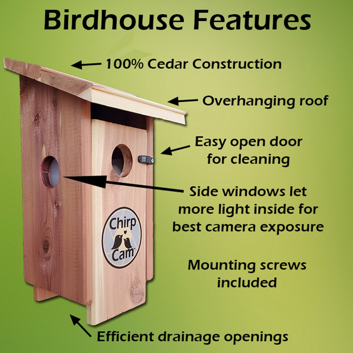 Chirp Cam™ The Birdhouse Spy Camera HD Video Night Etsy