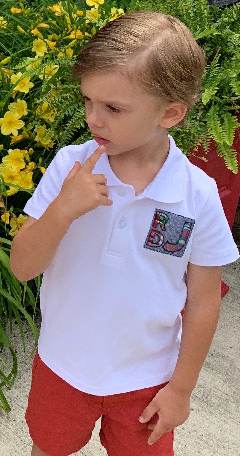 boys school polo shirt