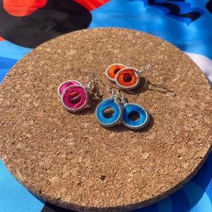 April  Circular Peruvian Threaded Earrings