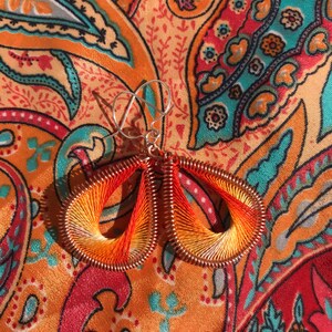 Peruvian Thread Teardrop Earrings