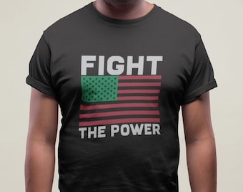 Fight The Power T-Shirt | Public Enemy Tee | Black Lives Matter Shirt | Activist TShirt | Unisex Heavy Cotton Tee | Made in USA