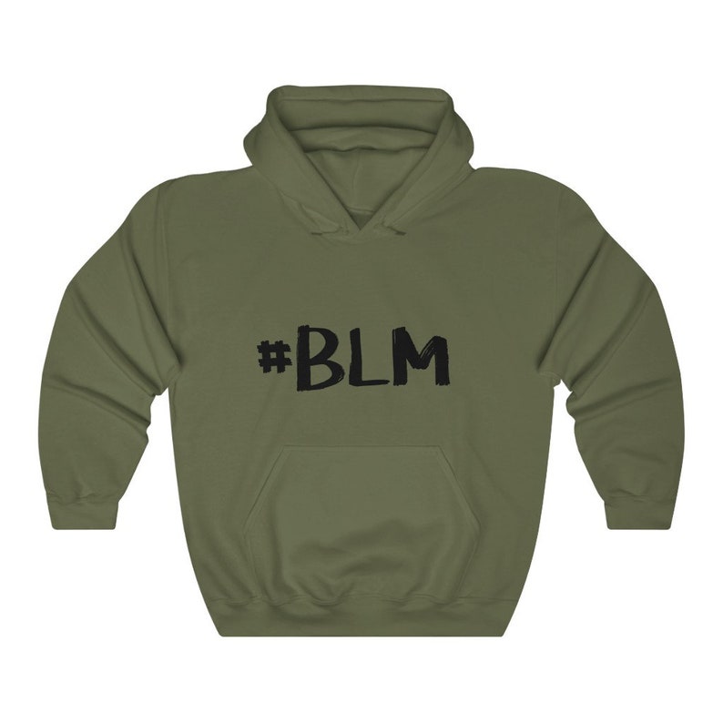 BLM Hoodie Black Lives Matter Sweatshirt BLM Pullover Activist Hoodie Unisex Heavy Blend Hooded Sweatshirt Made in USA image 6