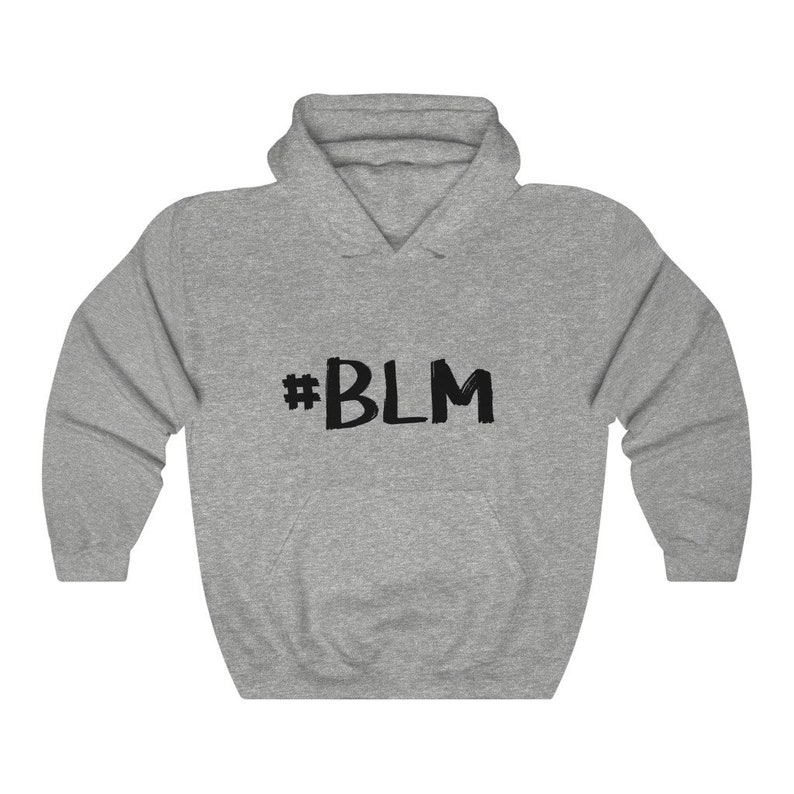 BLM Hoodie Black Lives Matter Sweatshirt BLM Pullover Activist Hoodie Unisex Heavy Blend Hooded Sweatshirt Made in USA image 4