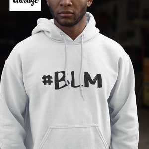 BLM Hoodie Black Lives Matter Sweatshirt BLM Pullover Activist Hoodie Unisex Heavy Blend Hooded Sweatshirt Made in USA image 1