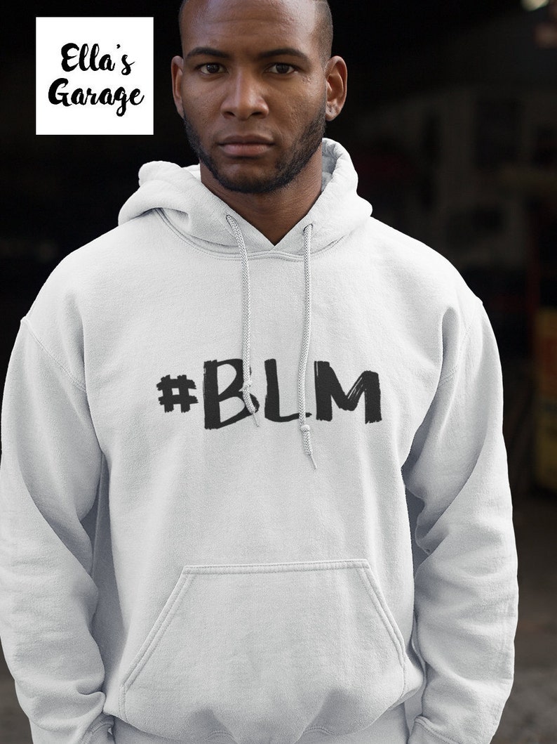 BLM Hoodie Black Lives Matter Sweatshirt BLM Pullover Activist Hoodie Unisex Heavy Blend Hooded Sweatshirt Made in USA image 1