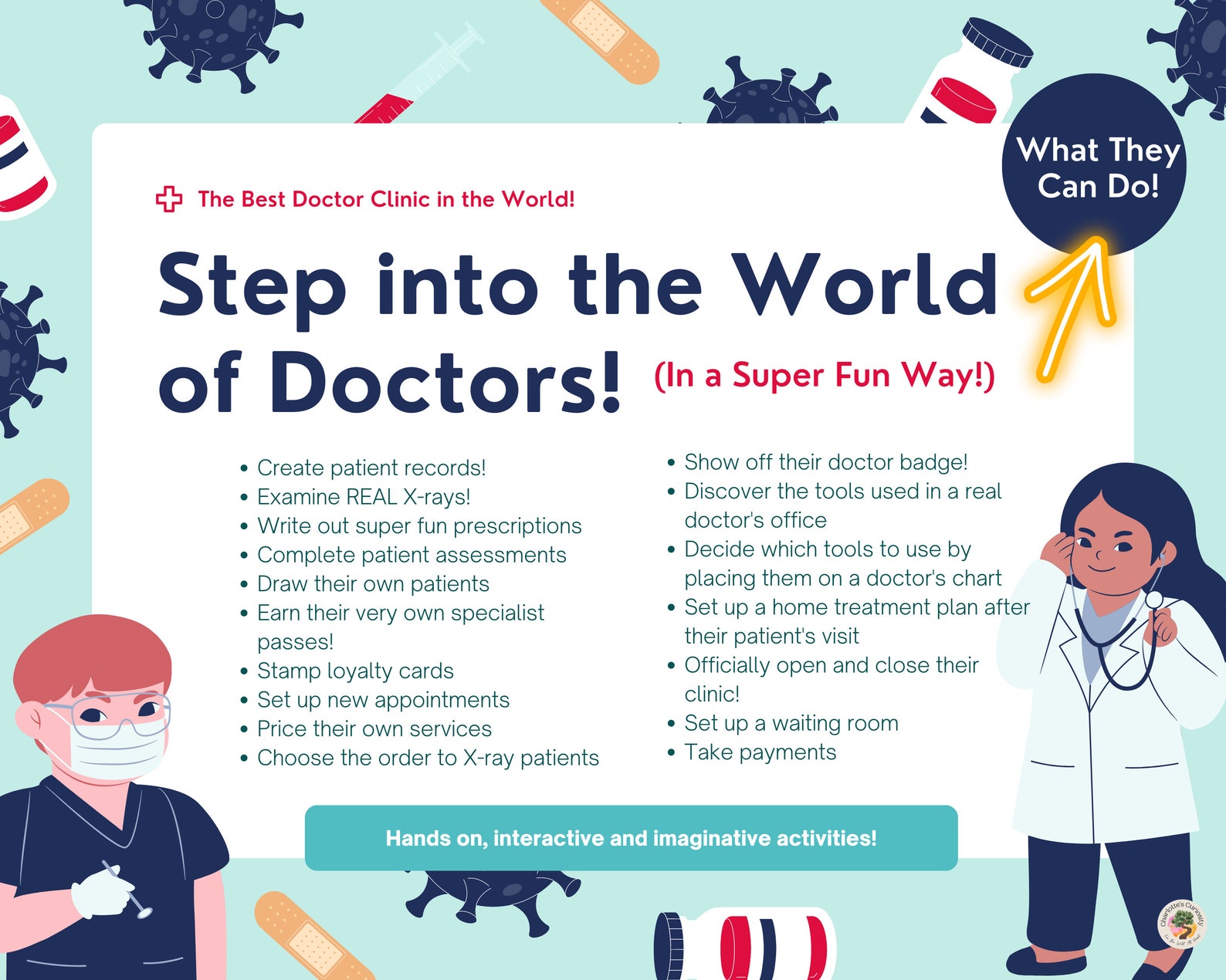 Doctor Set Printable Pretend Play Doctor Printables Doctor Dramatic Play Set - Etsy