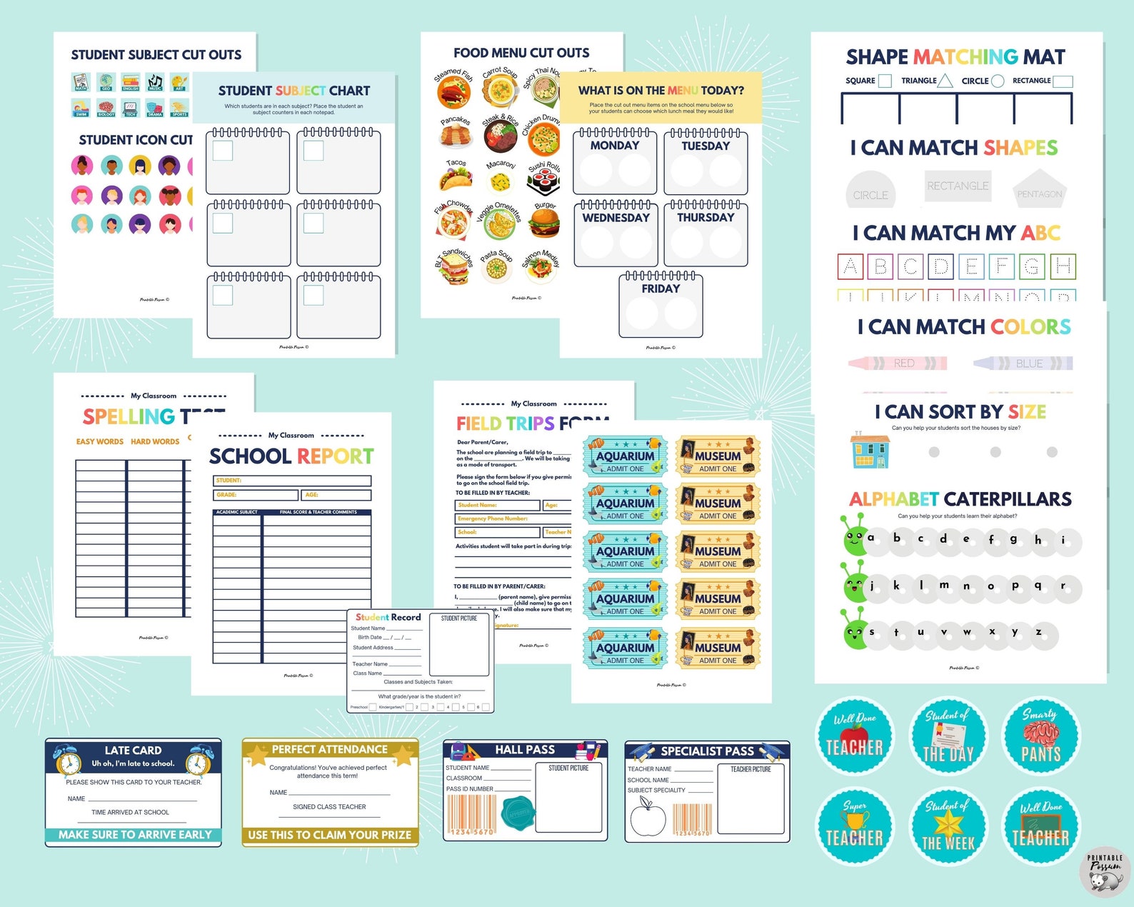 Pretend Play Teacher/school Printable Kit School Play | Etsy