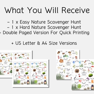Printable Scavenger Hunt, Nature Scavenger Hunt, Outdoor Scavenger Hunt ...