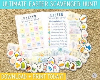 Rhyming Easter Scavenger Hunt Clues, Easter Egg Hunt Clues, Children ...