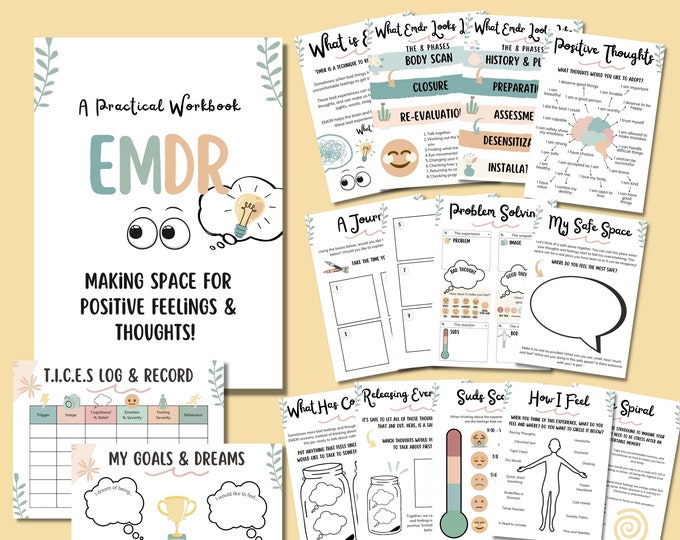EMDR Therapy: Visual Aids Flipbook for Trauma & EMDR Therapy – Handmade ...