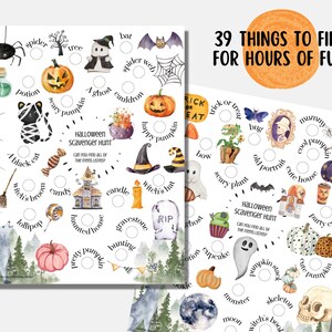 Chasse au trésor d'Halloween à imprimer, Chasse au trésor d'Halloween, Jeu de fête d'Halloween, Jeux de fête d'automne, Jeu d'Halloween pour enfants, Activité pour enfants