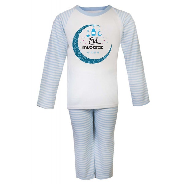 Personalised Eid Pyjamas For Boys, Children's Eid Mubarak Outfit, Siblings Matching Girls Pyjamas for Eid Mubarak, Gifts for Kids