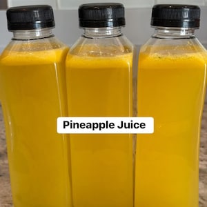 3 Bottles – Fresh Pineapple Juice | Cold-Pressed | 12oz Each | 100% Organic | Hydration Boost | Natural Detox | No Sugar Added