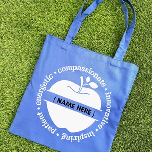 Teacher Appreciation Tote Bags; Teacher Gift Tote Bag; Customizable Teacher Tote Bag; Teachers Gift; Gift; Personalized Teacher Tote