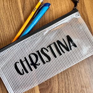 Personalized Supply Pouch; Personalized Pencil Case; Custom Back To School Supplies; Custom Pencil Pouch; School Supplies Pouch