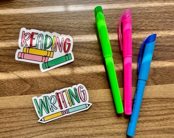 Set of 4 School Subject Labels; Homeschooling Sticker Labels; Folder/Binder Labels; Waterproof School Subject Labels; School Subject Labels