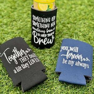Wedding Koozie Favors, Personalized Wedding Favor Can Coolers, Koozie Wedding Favor, Customized Funny Wedding Can Coolers