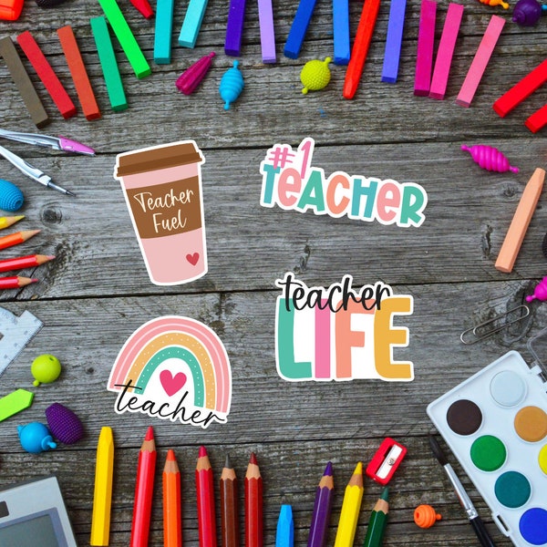 Teacher Appreciation Stickers; Waterproof Teacher Stickers; Teacher Sticker Pack; Teacher Water-bottle Stickers; Teacher Laptop Stickers