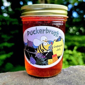 Crabapple Jelly - 8 ounce jar - homemade jam - jam - jelly - gift - homemade jelly - hand gathered - hand grown - locally sourced - preserve