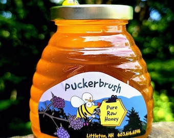 Pure Raw Elderberry Honey – Unfiltered, Small Farm (14 oz)