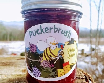 Plum Jam - 8 ounce jar - plum - homemade jam - jam - jelly - gift - homemade jelly - hand gathered - hand grown - fruit jam - homemade