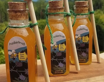 Raw Elderberry Honey – Pure Unfiltered Honey, 1/2 lb