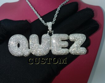 Customized Iced Out Bubble Letters 
