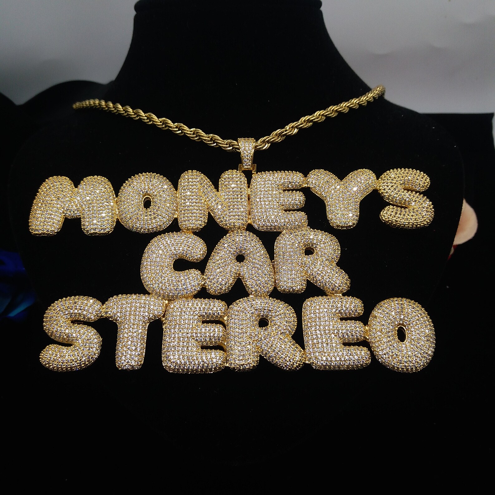 Iced Out Personalize Name Pendants Hip Hop Custom Pendant Etsy