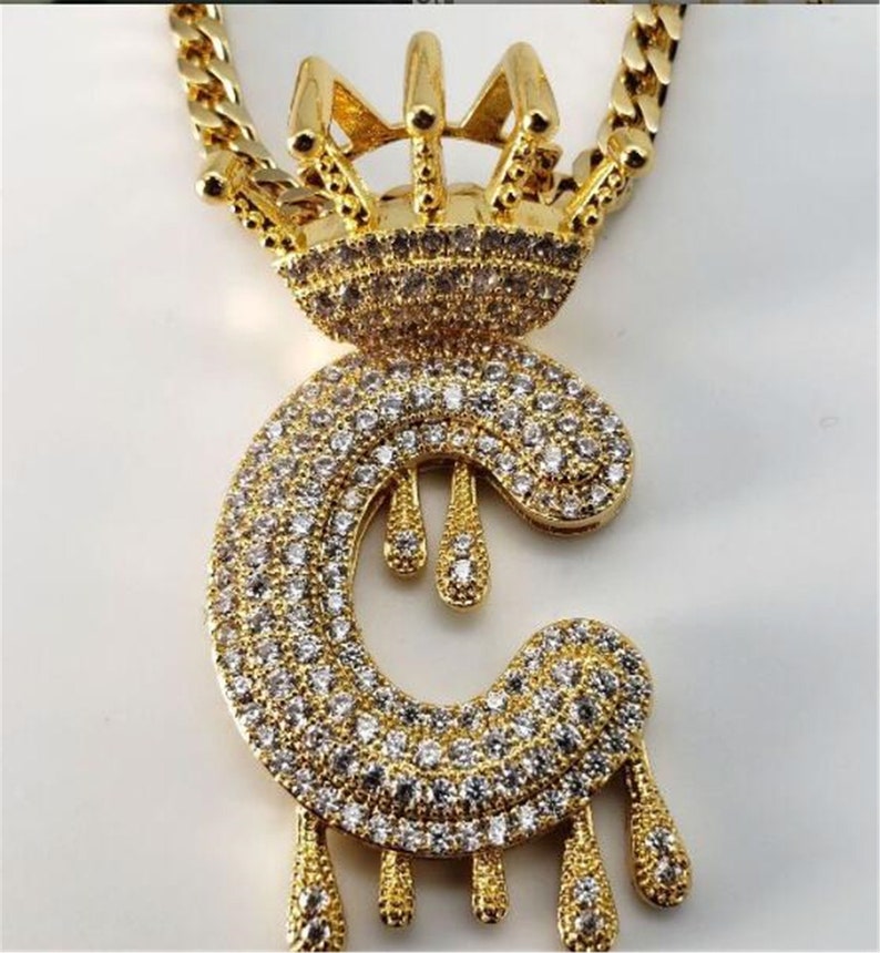 Custom Pendants Necklace with Icy drip Etsy