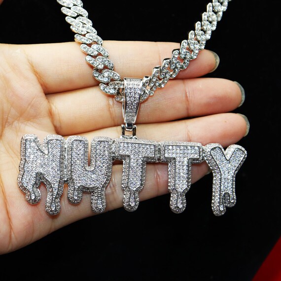 Iced Out Custom Icy Drip Letters 