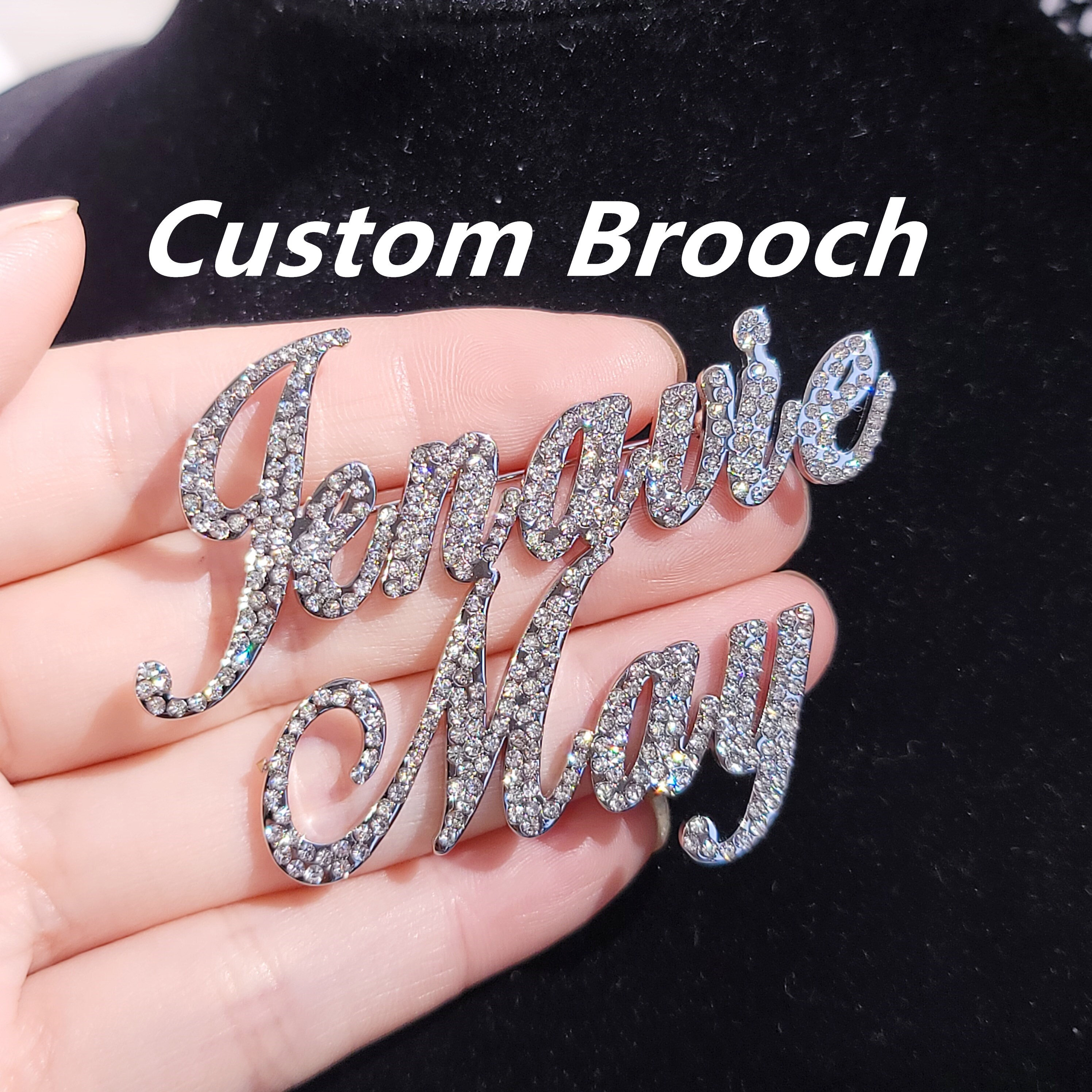 1 1/4 Silver Pearl Rhinestone Fashion Brooch Pin - Pack of 12 (BHB034) -  CB Flowers & Crafts