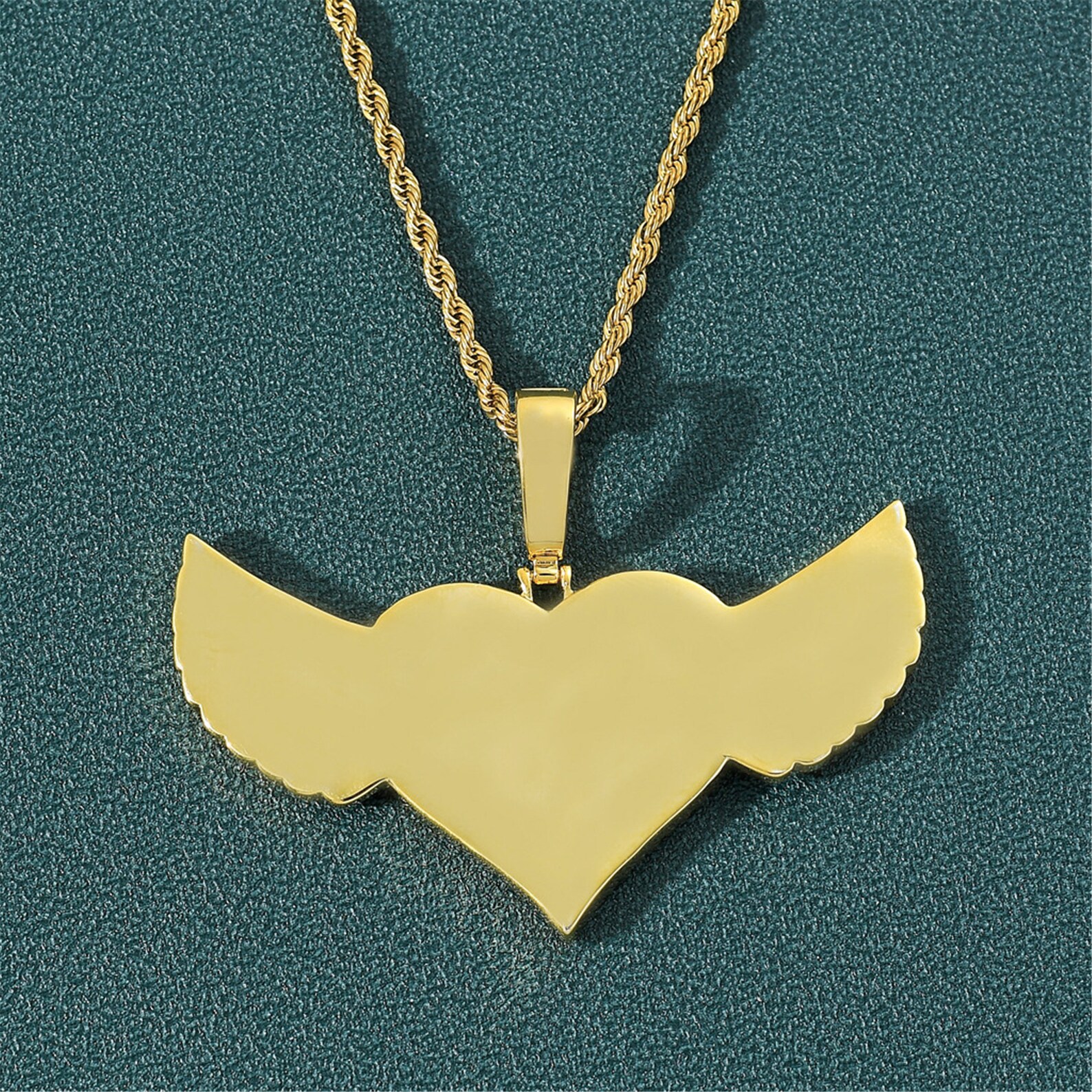 Silver Custom Wings Photo Pendants Memory Picture Pendants Etsy