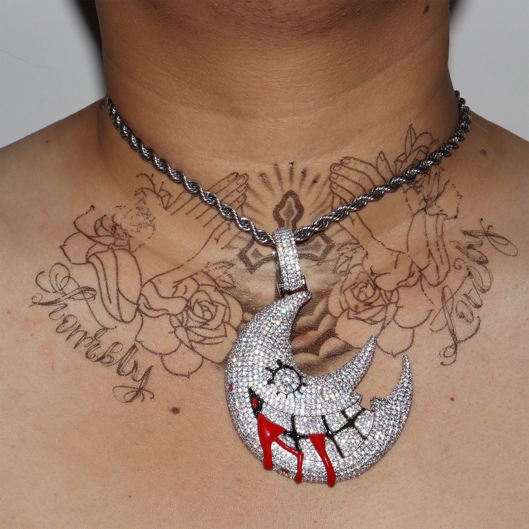 Moon Pendant Necklace - Etsy 
