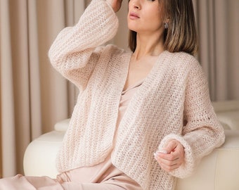Casual Ivory Belted Cardigan - Cardigans