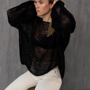 See Through Sweater - Etsy