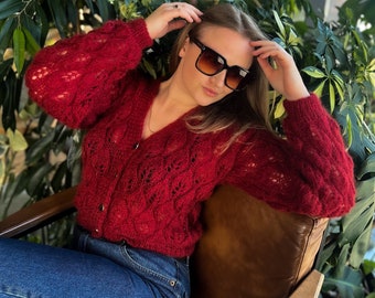 Brandy Melville Red Knitted Striped Sleeve Retro Style Cropped Sweater Petite Xs s Fit Preppy Sportswear Sporty Spice Golf 90s Style Etsy UK